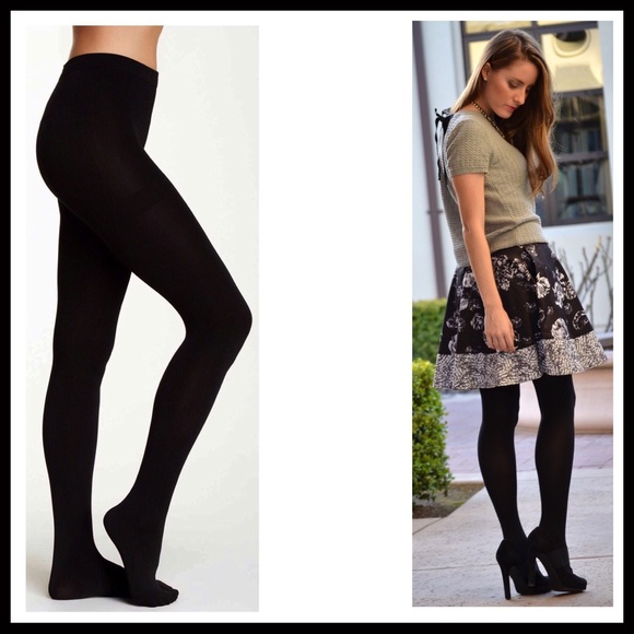 COZY BLACK FLEECE LINED TIGHTS A2C - Picture 2 of 8